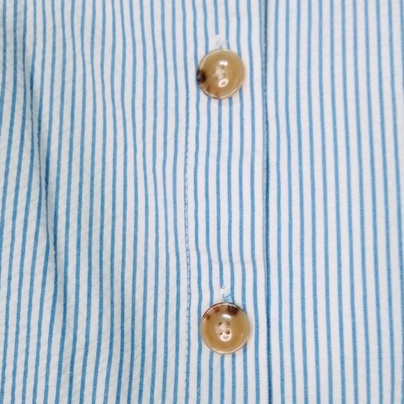 Button-front dress in seersucker Size 12 - Picture 7 of 11